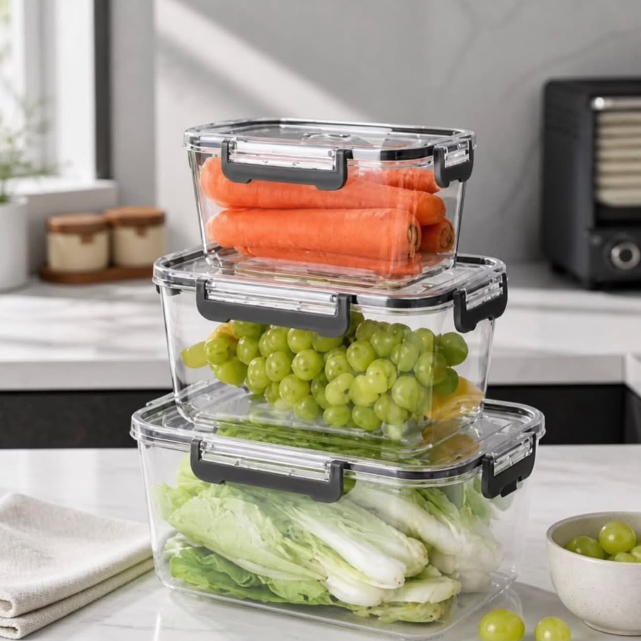 3pcs Acrylic Storage bowls — image 2
